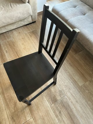 Sillas comedor Ikea madera negras