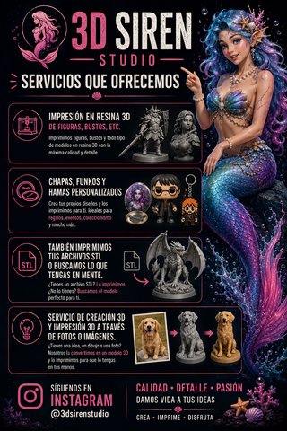 Figura Sirena Pie Pie Resina 10cm