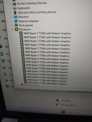 ThinkPad Ryzen 7 7730U 16GB RAM 256GB SSD