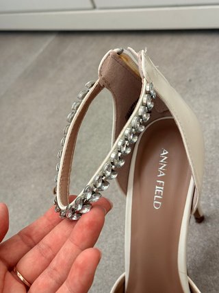 Zapatos de tacón beige mujer talla 39