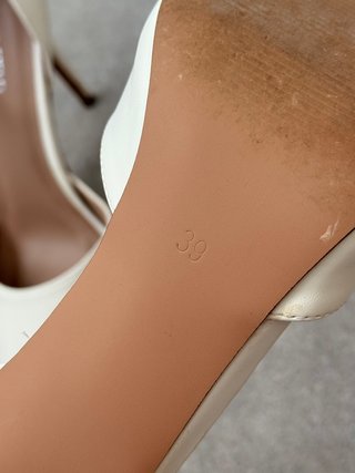 Zapatos de tacón beige mujer talla 39