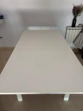 Taula menjador / Mesa comedor extensible blanca