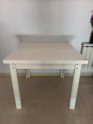 Taula menjador / Mesa comedor extensible blanca