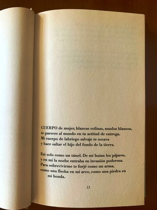 Veinte poemas de amor y una cancion desesperada...