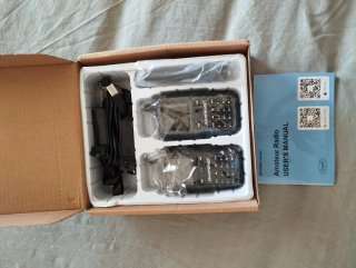 2 Baofeng UV-5R Mini Walkie Talkies
