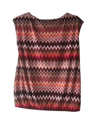 Blusa S.Oliver Zigzag Rosa y Marrón