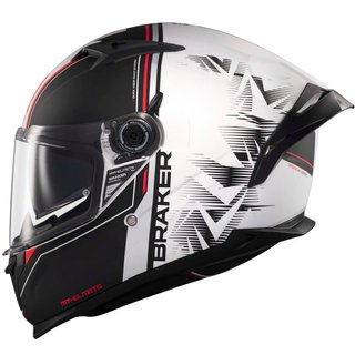 Casco Integral MT Breaker SV Charm Negro Blanco