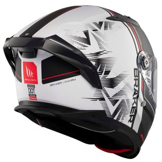 Casco Integral MT Breaker SV Charm Negro Blanco