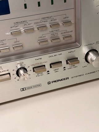 Pioneer CT-F900 Deck Cassette Stereo Plata