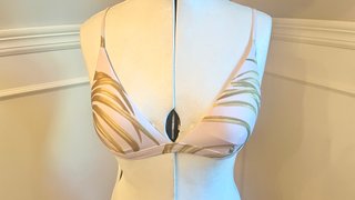 Bikini reversible lunares hoja dorada