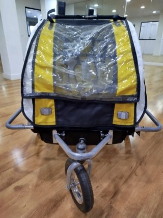Remolque doble para bicicleta
