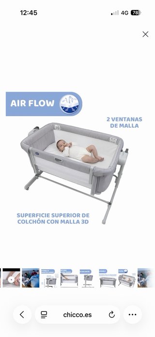 Mini cuna colecho Chicco