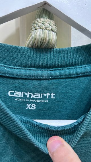 Camiseta Carhartt WIP Verde Talla XS Gothic Logo