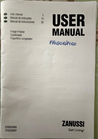 Frigorífico Combi Zanussi ZRB934NX