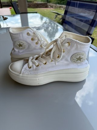 Converse All Star Plataforma Blancas