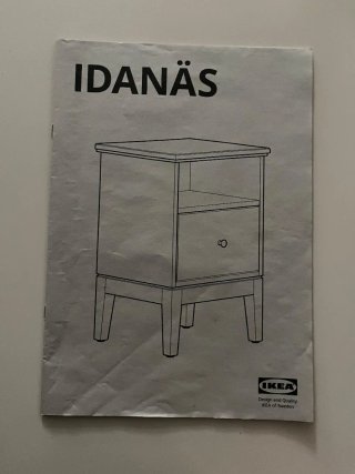 2 Mesillas IDANÄS blanca madera