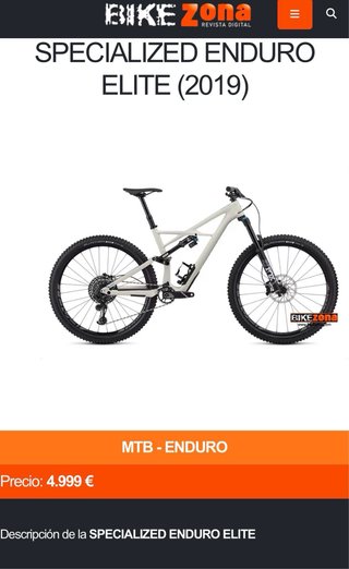 Specialized Elite Carbono 29 Talla L