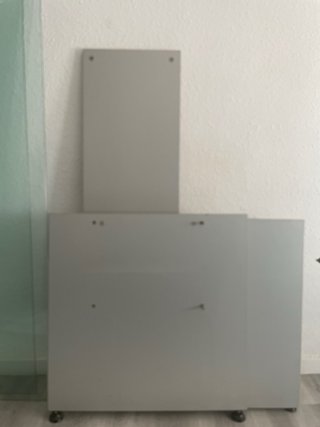 2 Cristales  Mesa 80x150 cm, regalo mesaescritorio