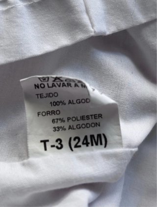 Vestido y cubrepañal Pío Pío T-24M