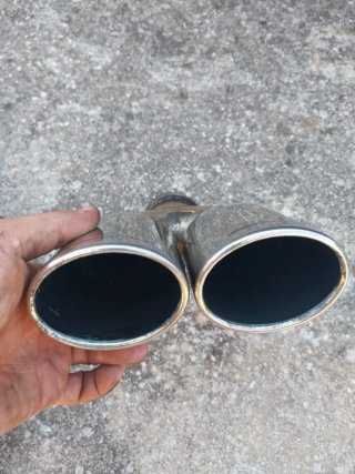 Colas de escape AMG Dobles Cromadas