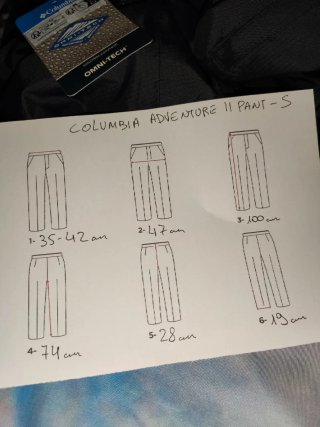 Columbia pantaloni impermeabili pro donna zip S