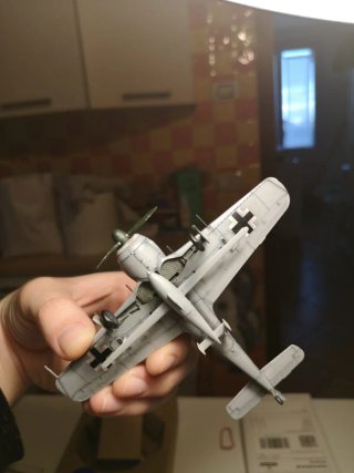 Modello aereo Focke-Wulf Fw-190A-8 Hagelkorn