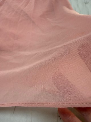Vestido gasa Naf Naf rosa talla 46