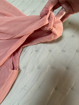 Vestido gasa Naf Naf rosa talla 46