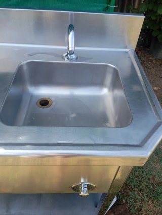 Fregadero industrial profesional doble seno