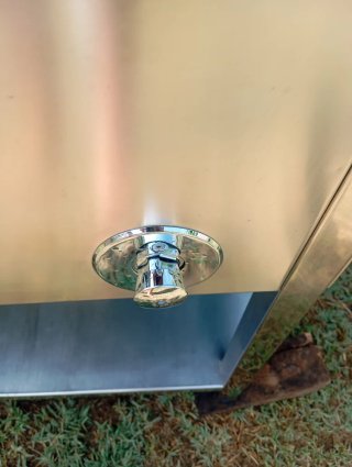 Fregadero industrial profesional doble seno