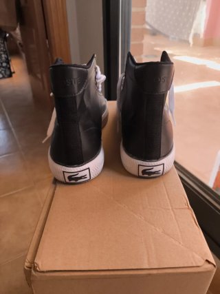 Zapatillas altas Lacoste negras talla 37