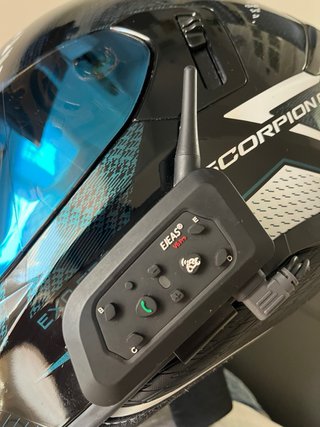 Casco Scorpion Exo-530 Air Theras Negro Chamaleon