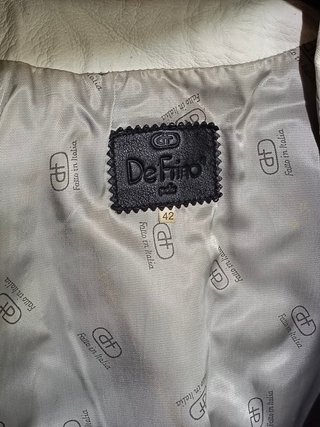 Giacca Defrino Pelle Vera Pelle Nera