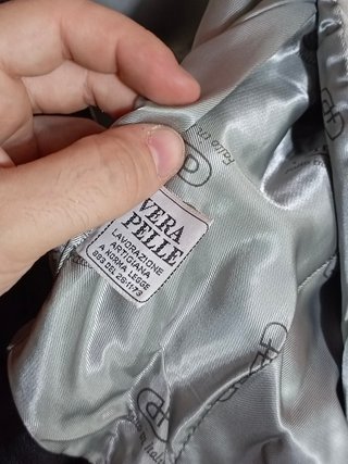 Giacca Defrino Pelle Vera Pelle Nera