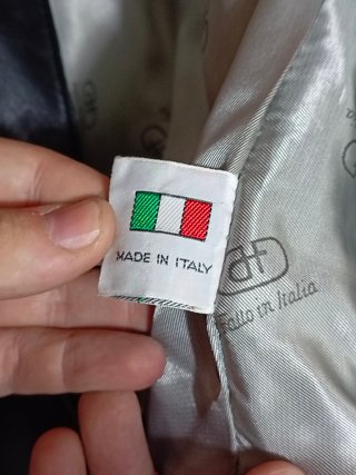 Giacca Defrino Pelle Vera Pelle Nera