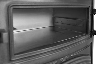 Estufa leña con horno Antares Iron 24 kW