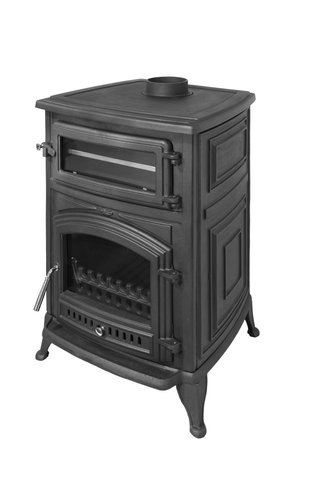 Estufa leña con horno Antares Iron 24 kW