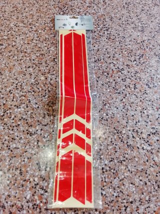 Pegatinas rojas para patinete