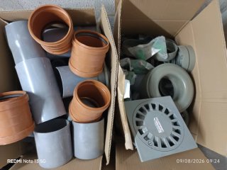 Lote fontanería PVC y otros