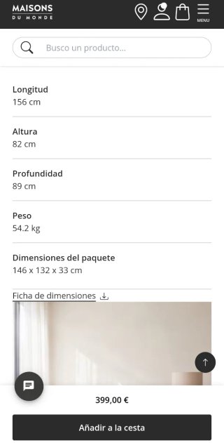 Sofá cama Maison du Monde verde