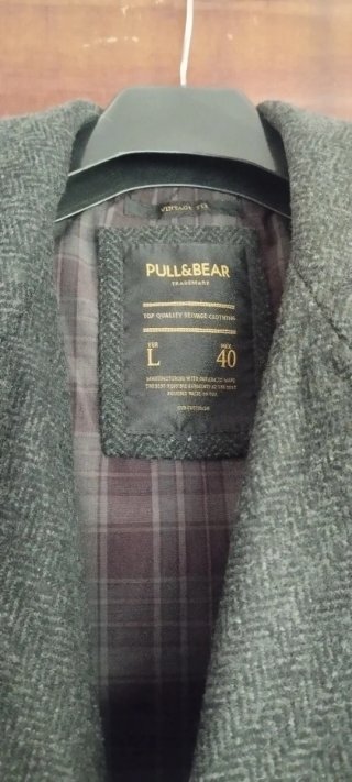 Abrigo Pull&Bear gris hombre talla L