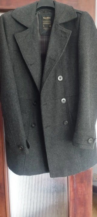 Abrigo Pull&Bear gris hombre talla L