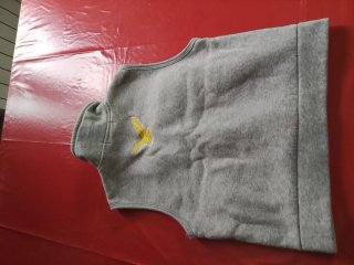 Gilet Bambino Grigio con Zip