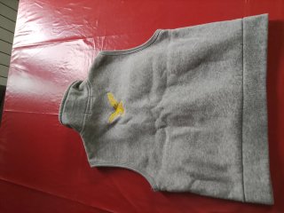 Gilet Bambino Grigio con Zip