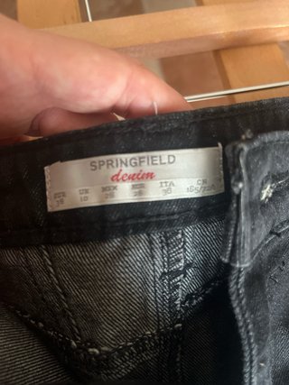 Falda vaquera negra Springfield