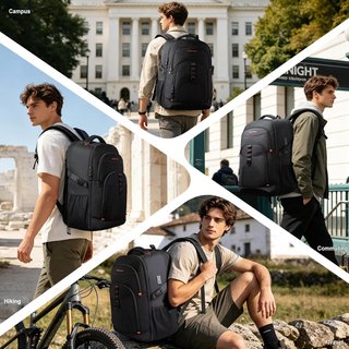 Mochila Viaje Expandible 50L para Hombre y Mujer