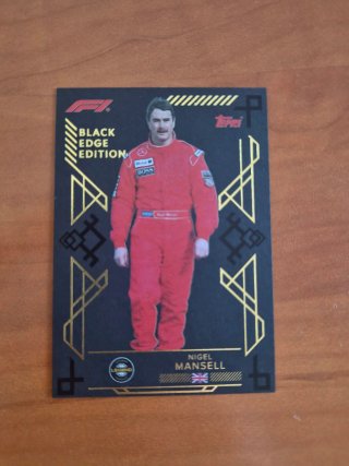 Tarjeta F1 Nigel Mansell Black Edge Edition