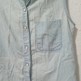 Blusa vaquera sin mangas Talla S