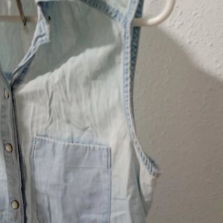 Blusa vaquera sin mangas Talla S