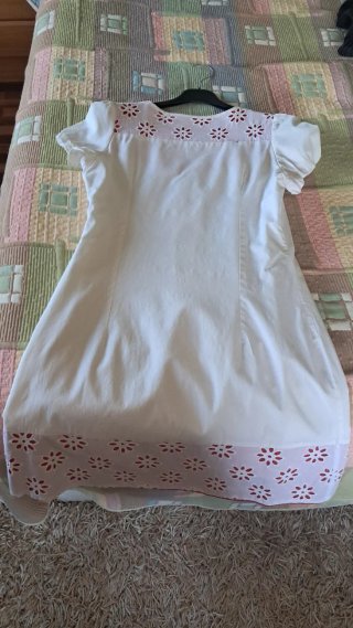 Vestido Verano Blanco T.38 Pilar Prieto